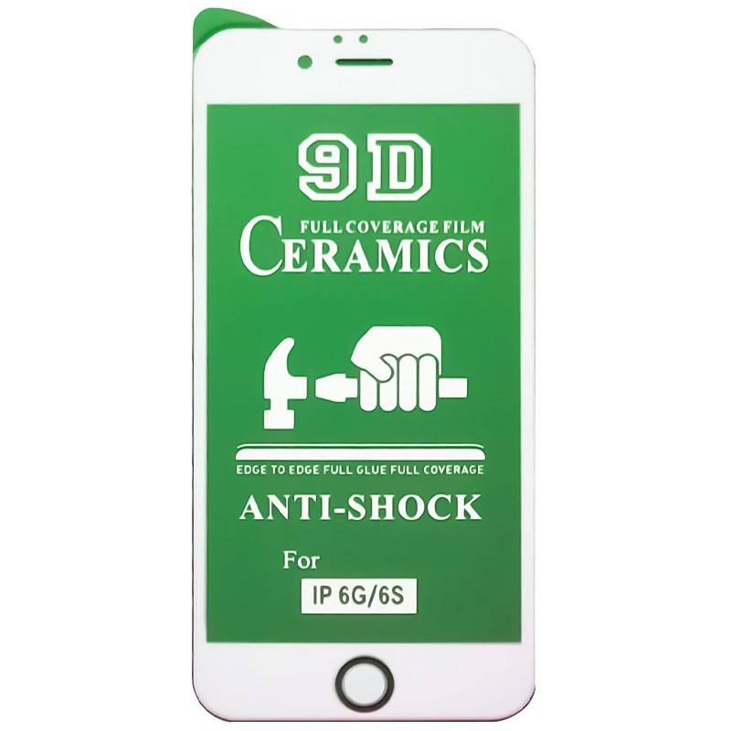 Защитная пленка Ceramics 9D для iPhone 6s 4.7 Белый 930038