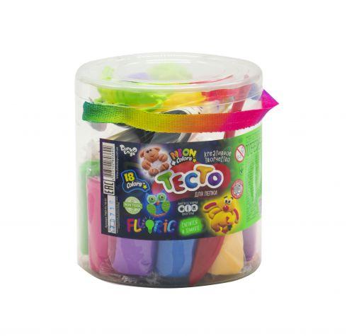 Набор для лепки Danko Toys Fluoric, 18 цветов (укр) TMD-FL-18-01U