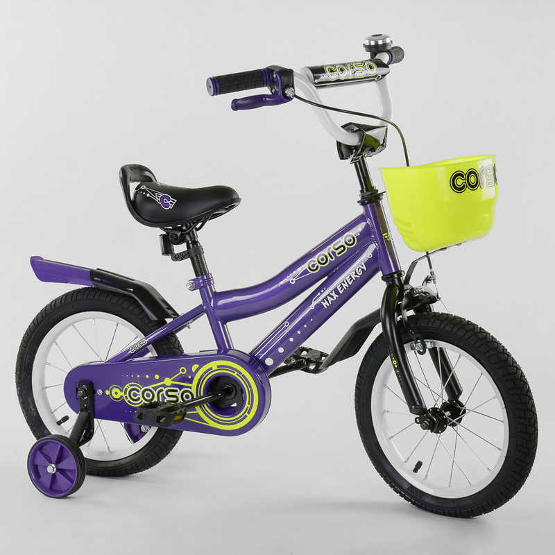Велосипед 2-х колёсный R - 14002 CORSO Фиолетовый (IG-77182)