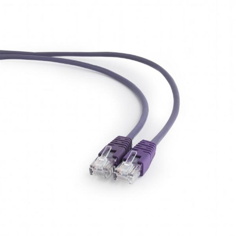 Патч-корд UTP Cablexpert PP12-2M/V литий 50u" штекер із засувкою 2 м фіолетовий