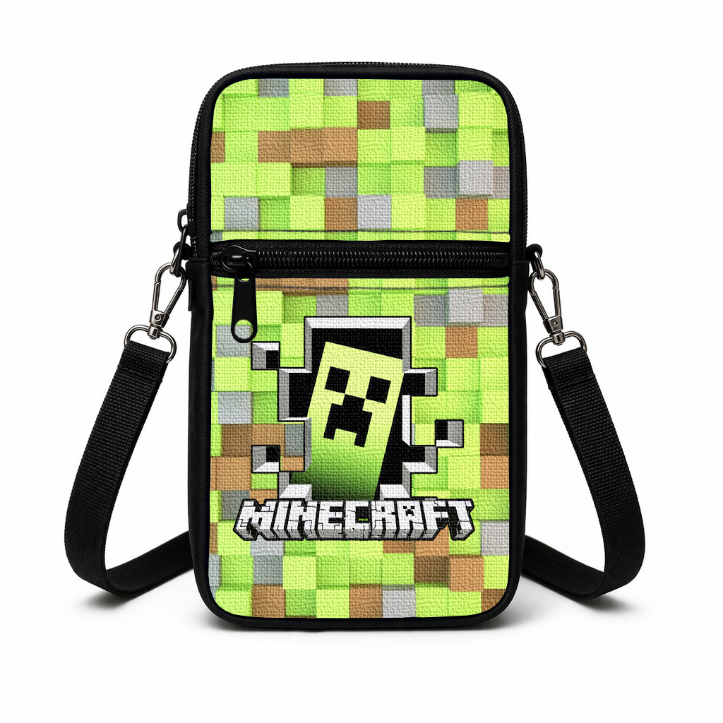 Дитяча сумка через плече з принтом Minecraft, 19×10×5 см — арт. 3015352141