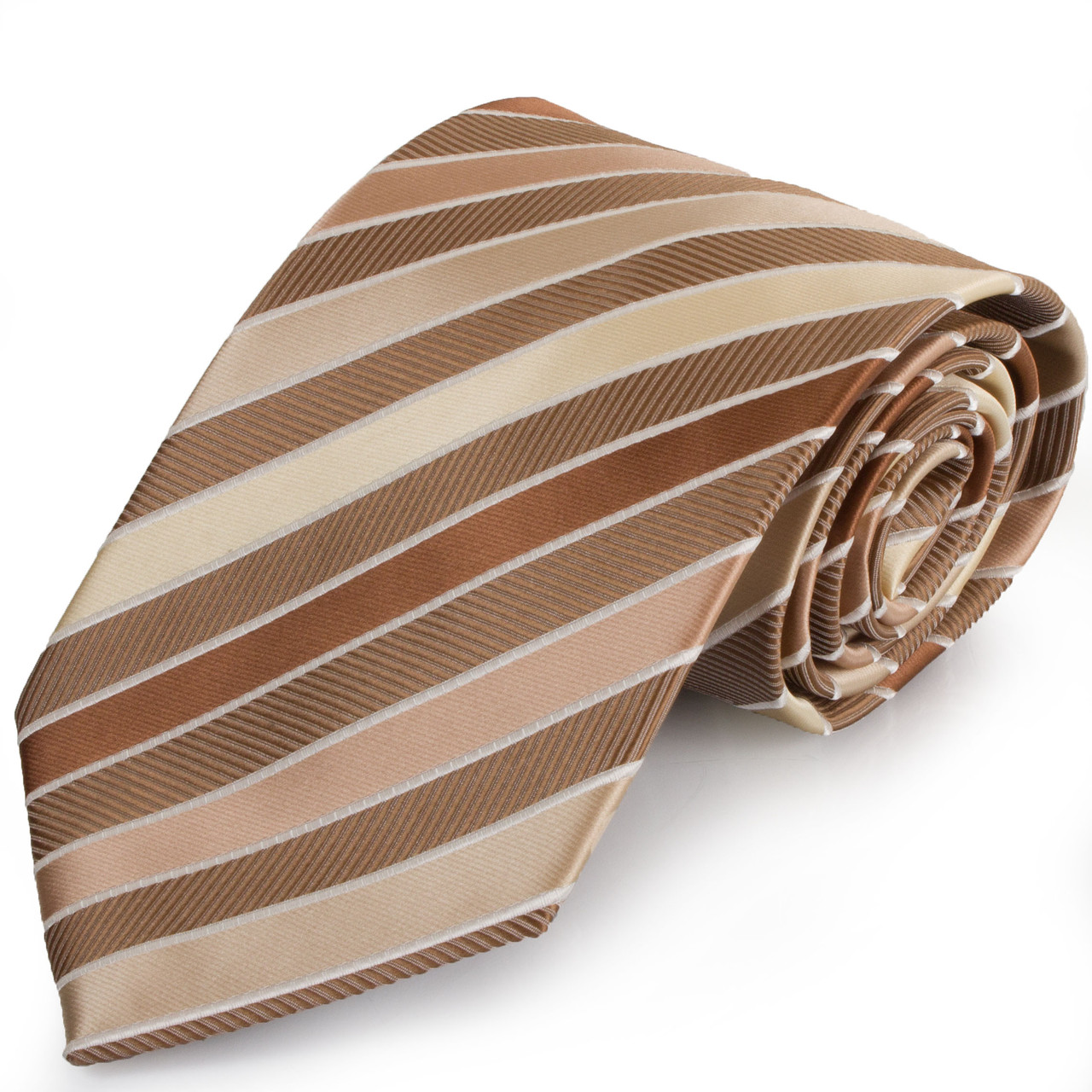 Краватка поліестерова стандарт Schönau-55 Бежево-коричневий