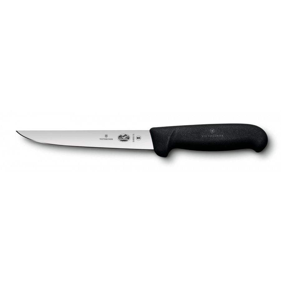 Кухонный нож Victorinox Fibrox обвалочный 150 мм Черный (5.6003.15)