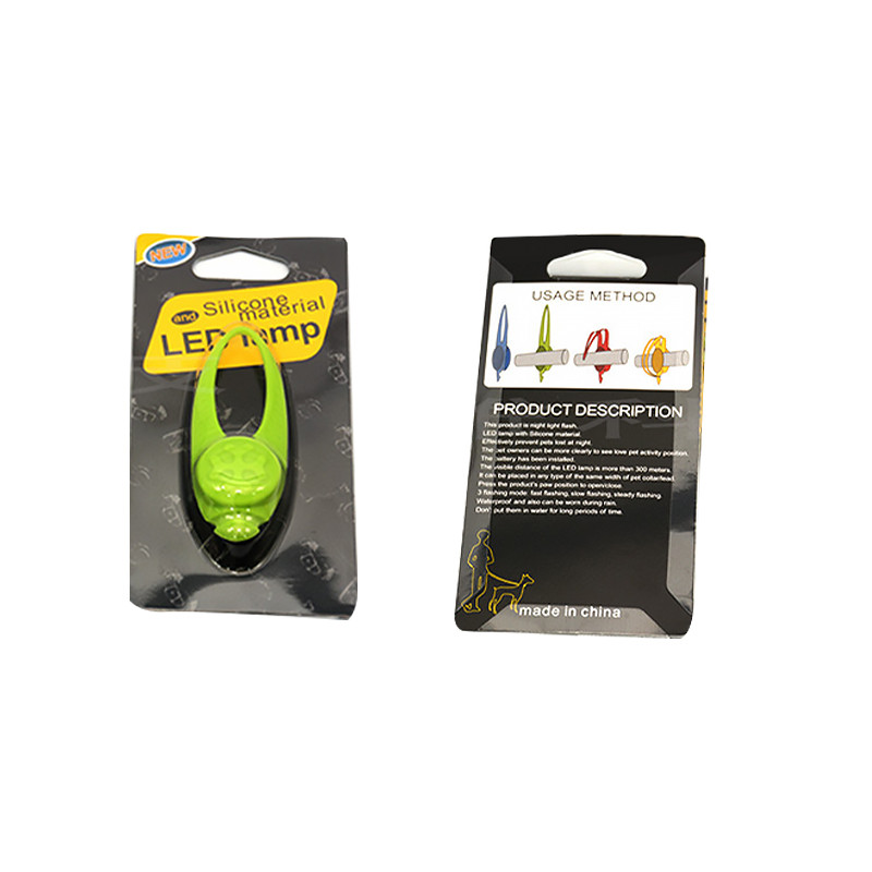 Led брелок-клипса для собак на ошейник Lesko Green 8641-85678