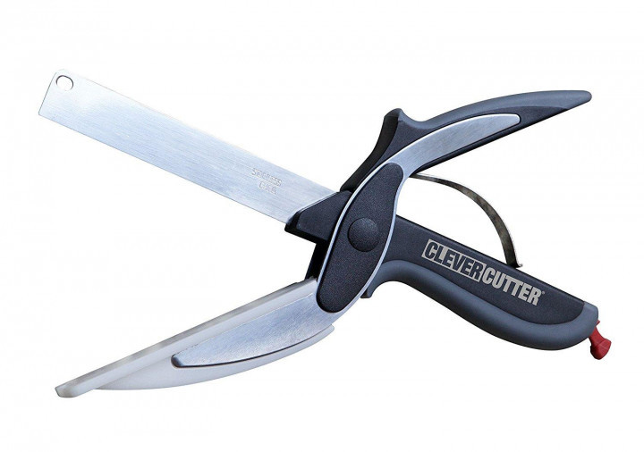 Кухонні ножиці 2 в 1 Clever Cutter Чорний (hub_np2_0829)
