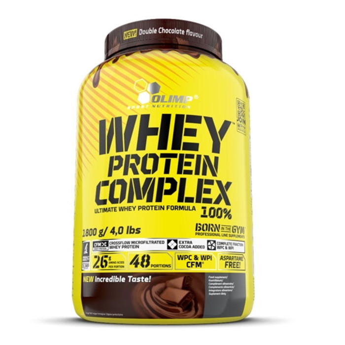 Протеин Olimp Whey Protein Complex 100% 1.8 кг Двойной шоколад (2513316466)