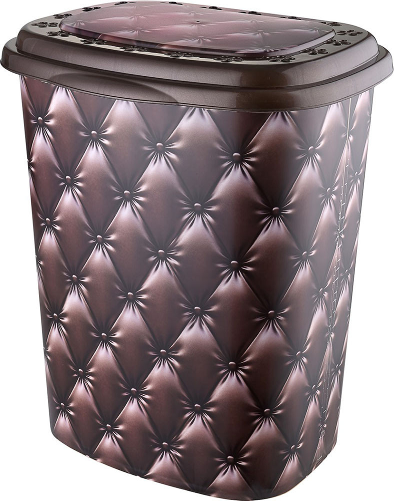 Кошик для білизни Elif Plastik Капітон Коричневий (OZ-PO-339-16nr)