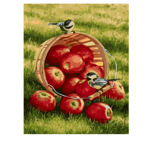 Картина за номерами Ідейка "Хрусткі яблучка" 40х50см KHO2469