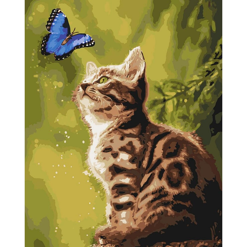 Картина за номерами Идейка "Загадковий метелик" 40 * 50см KHO4150