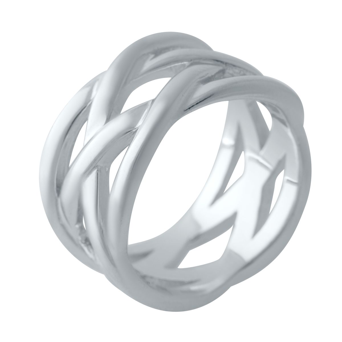 Серебряное кольцо SilverBreeze без камней 2029472 17 размер