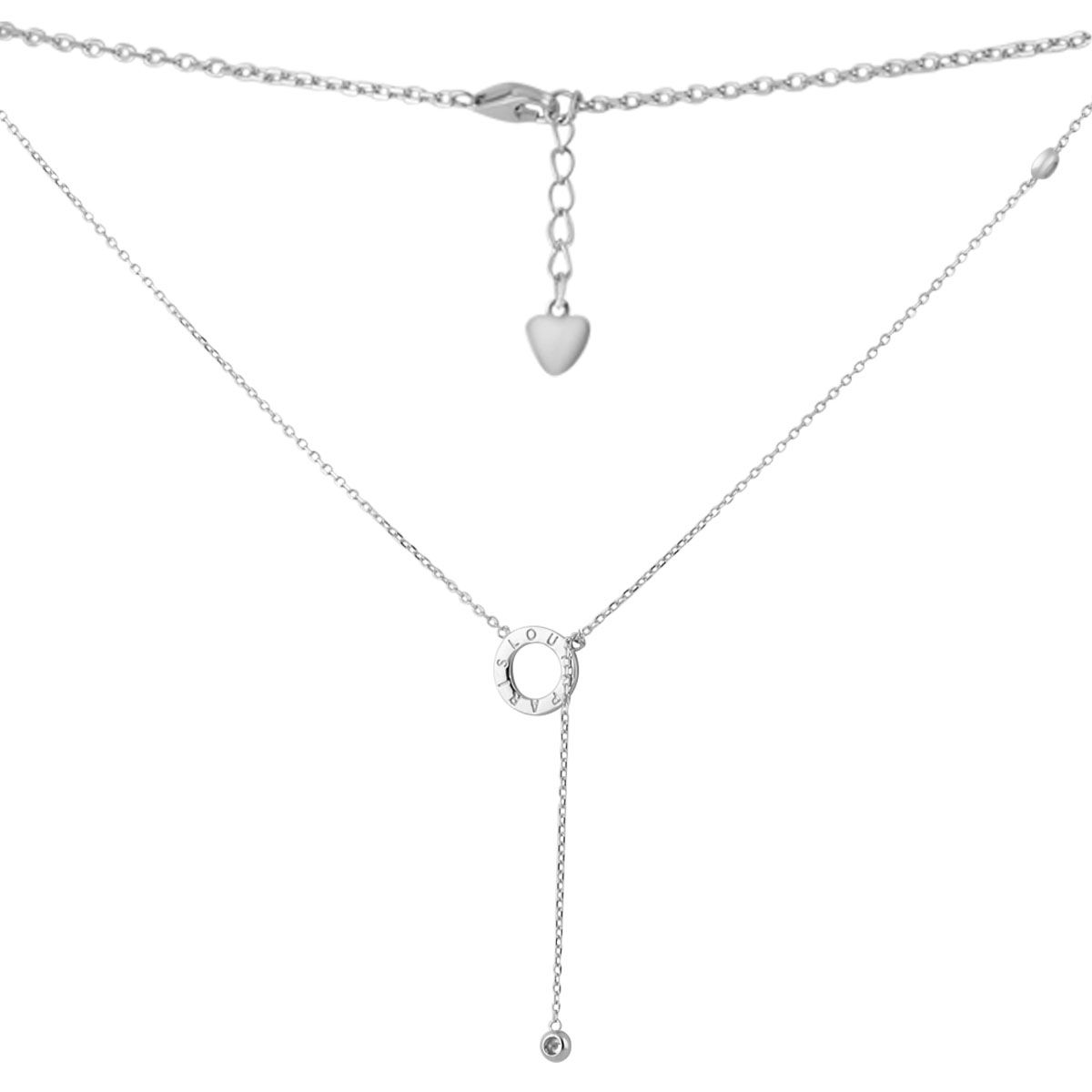 Серебряное колье SilverBreeze с фианитами (2085270) 460 мм