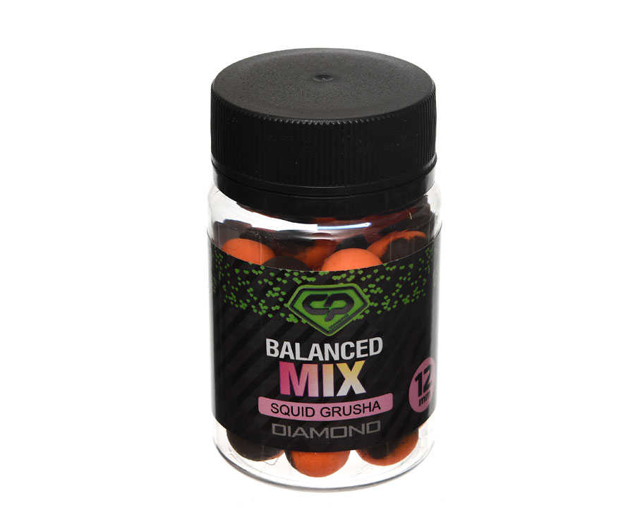 Бойли Carp Pro Diamond Balanced Mix Squid Grusha 12мм (DCPBMSQG12)