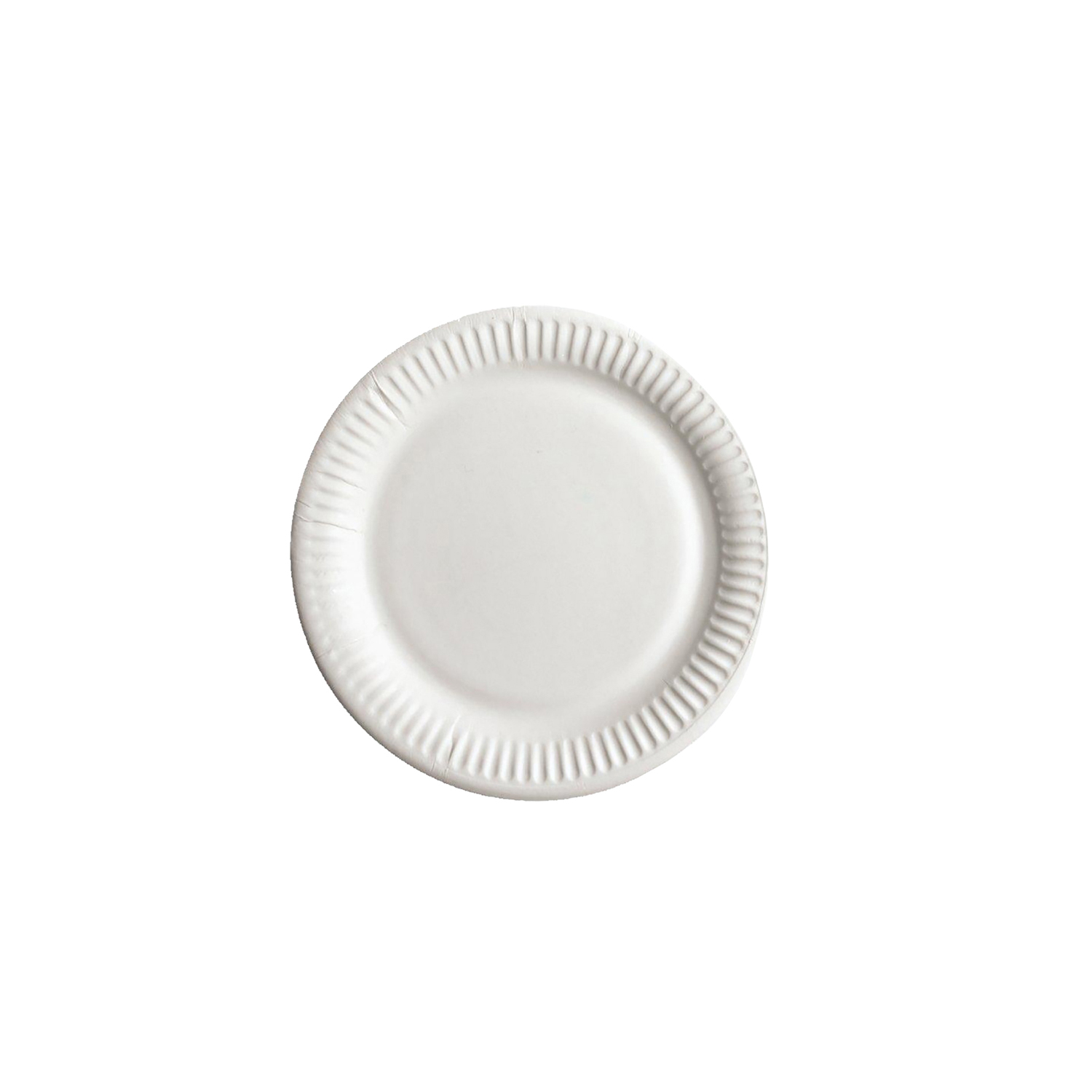 Тарелка круглая бумажная белая 23 см 100 шт/уп (97313)