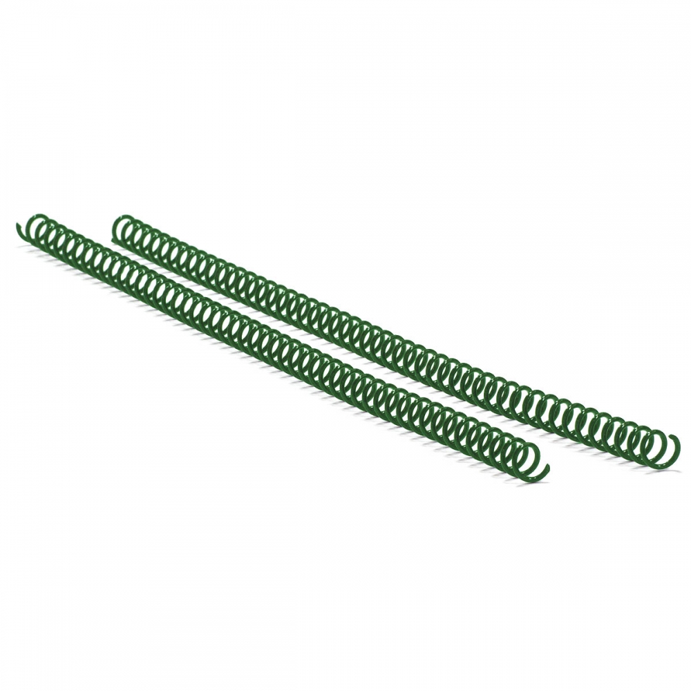 Спіраль пластикова для палітурки Agent A4 100 шт 4:1 14 мм Зелена (6927920170481)