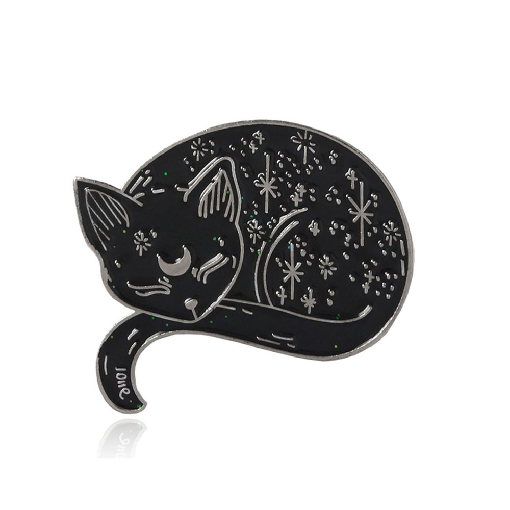 Значок BROCHE Котик чёрный BRGV111631