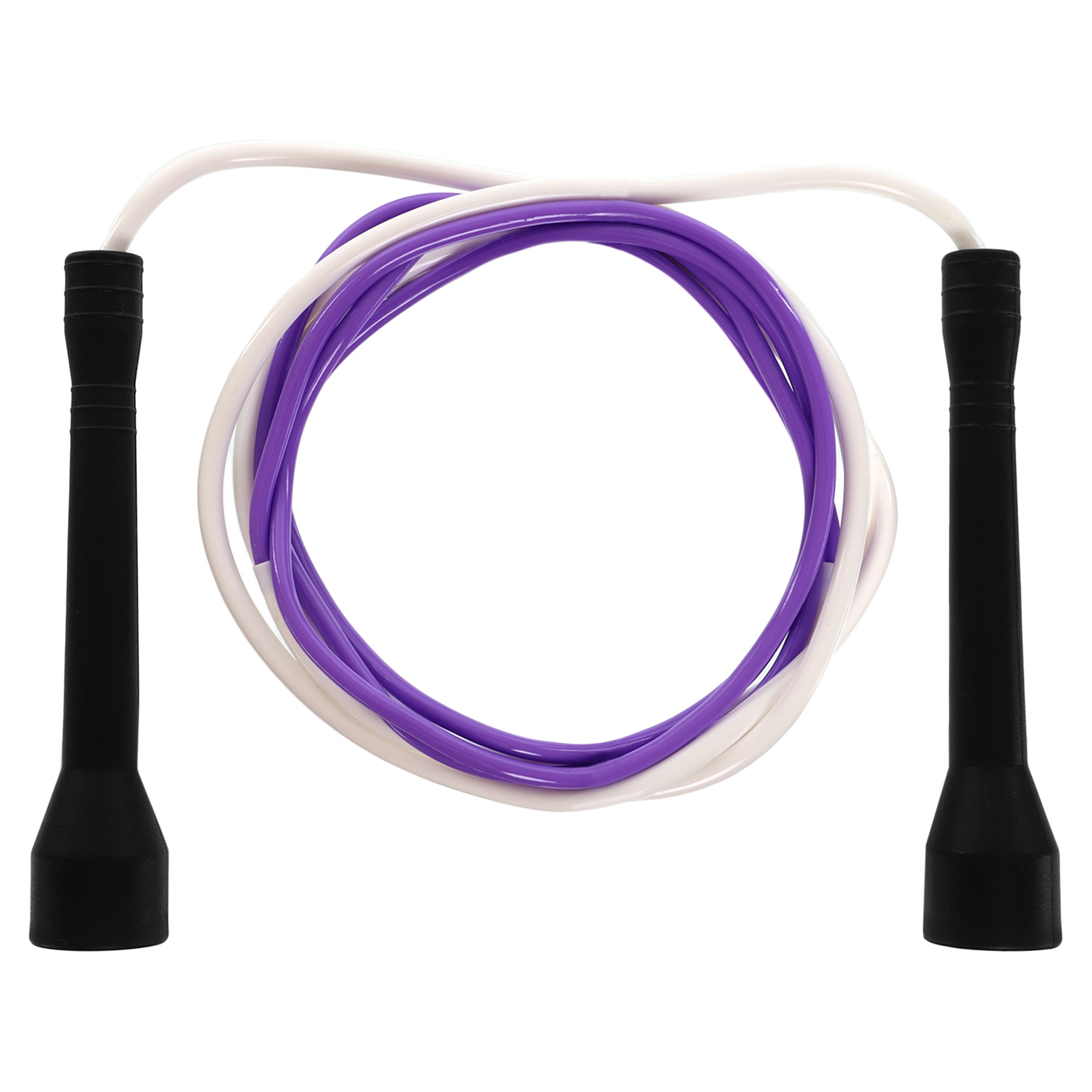 Скакалка SP-Sport FI-8634 2,8 м Фиолетовый-белый