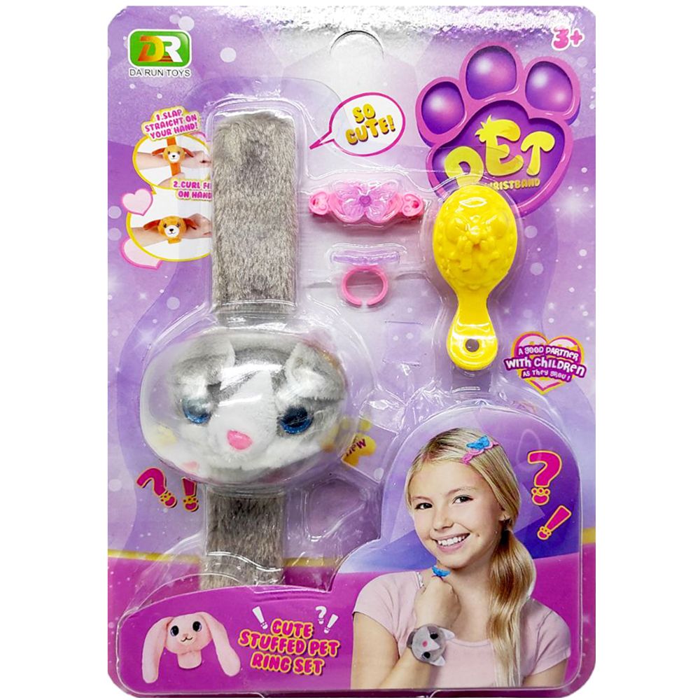 Набор аксессуаров Pet Wristband серый котик Mic (DR5090)