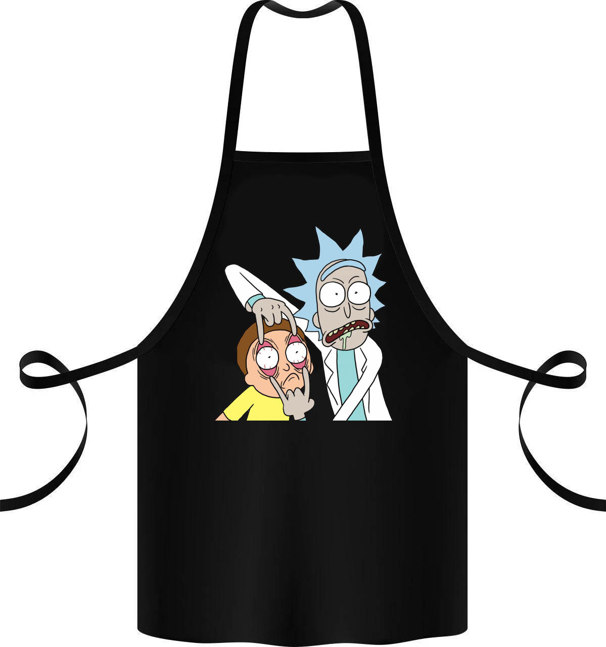 Фартук с принтом Кавун Look Morty 68 см Черный