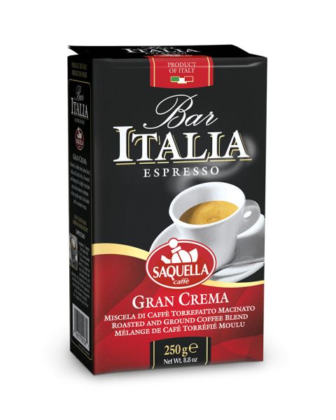 Кофе молотый Saquella Bar Italia Gran Crema 250 г