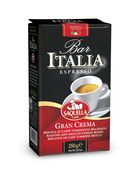 Кава мелена Saquella Bar Italia Gran Crema 250 г