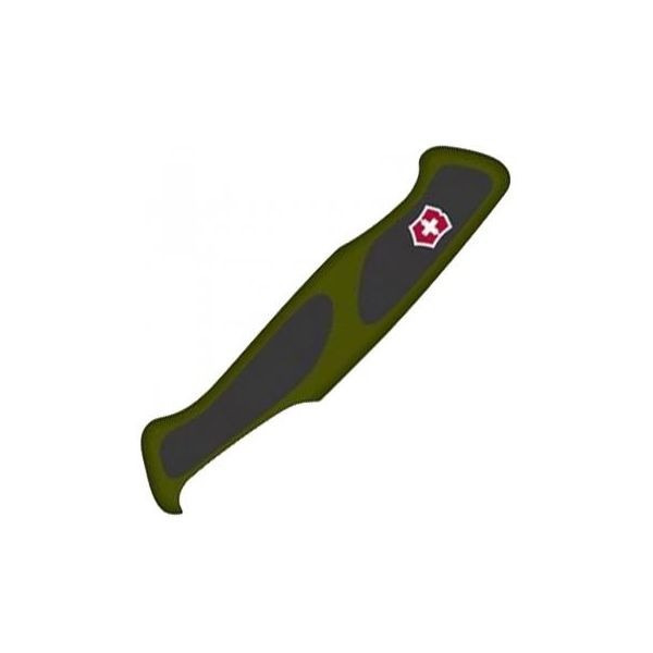 Накладка на ніж Victorinox 130мм RangerGrip передня з лого Vh+ Чорний/Зелений (1049-VxC9534.C1)
