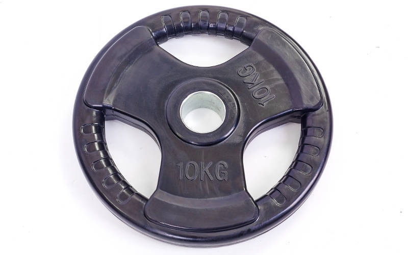 Блины диски обрезиненные Record TA-5706-10 10кг Черный