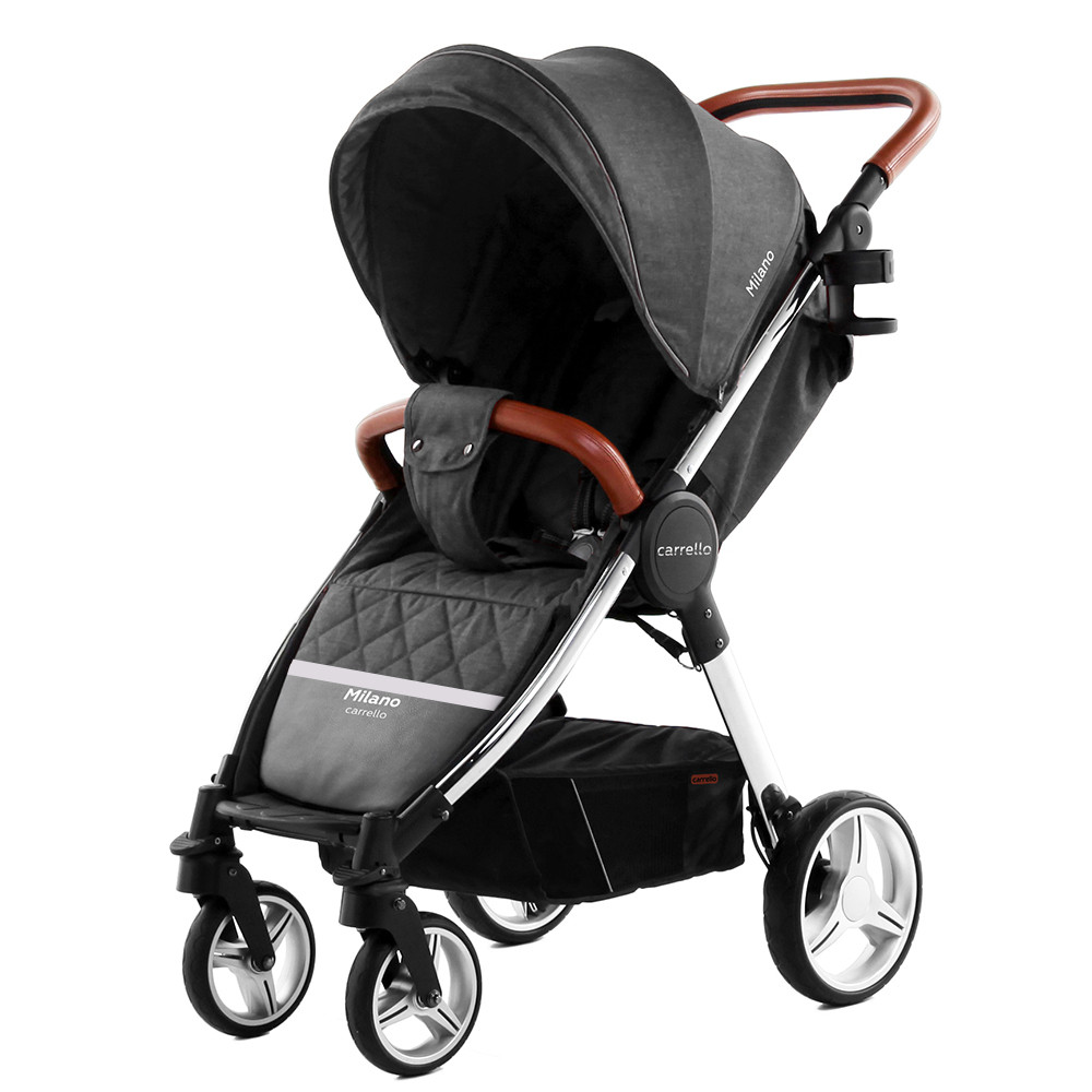 Прогулянковий візок CARRELLO Milano CRL-5501 Solid Grey + дощовик L