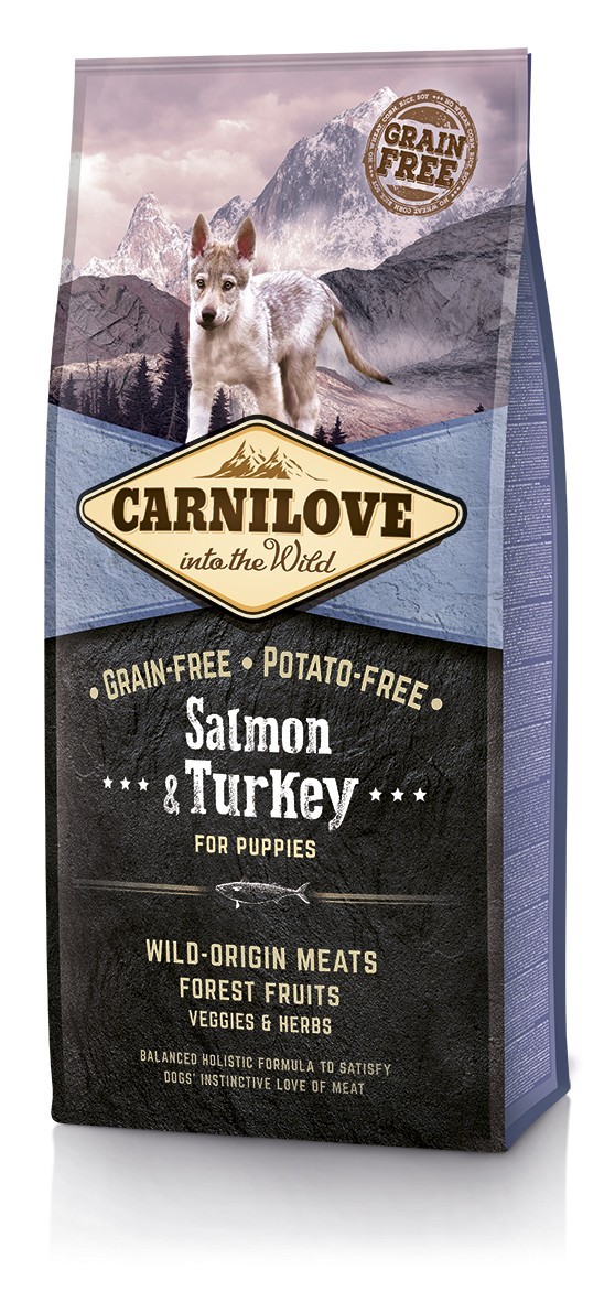 Сухой корм для щенков Carnilove Puppy Salmon  Turkey 12 кг