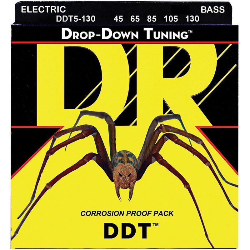 Струны для бас-гитары DR DDT5-130 Drop-Down Tuning Medium Bass 5-Strings 45/130