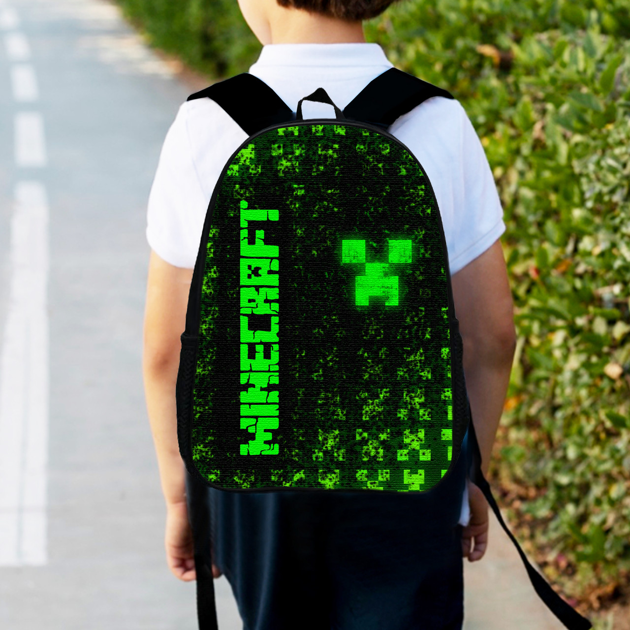 Дитячий рюкзак Minecraft 34х27х13 см, водостійкий поліестер, різнокольоровий
