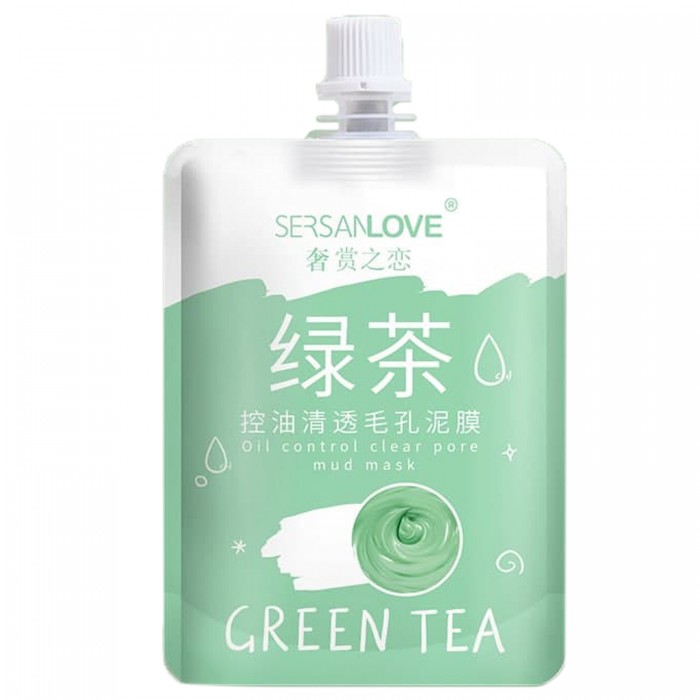 Глиняна маска для обличчя SERSANLOVE Green Tea 110 г