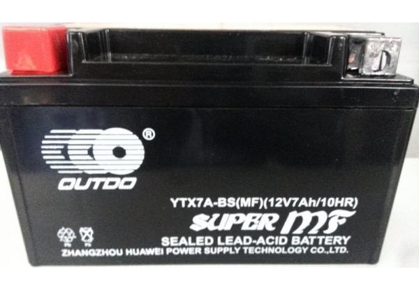 Мото акумулятор Outdo 7 Ah UTX7A-BS MF (FA)/(8х) HCOMF7-0
