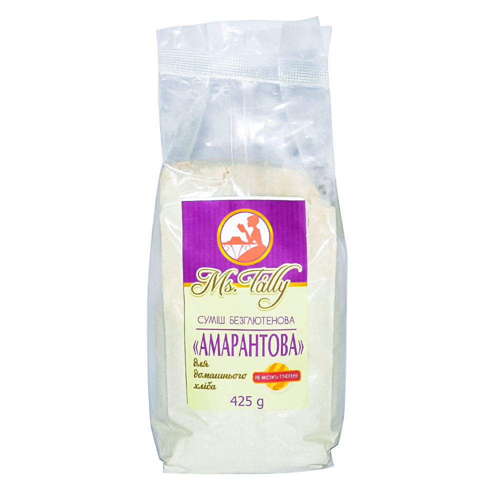 Сумiш для випiкання "Амарантова" без глютену "Ms. Tally" 425 г