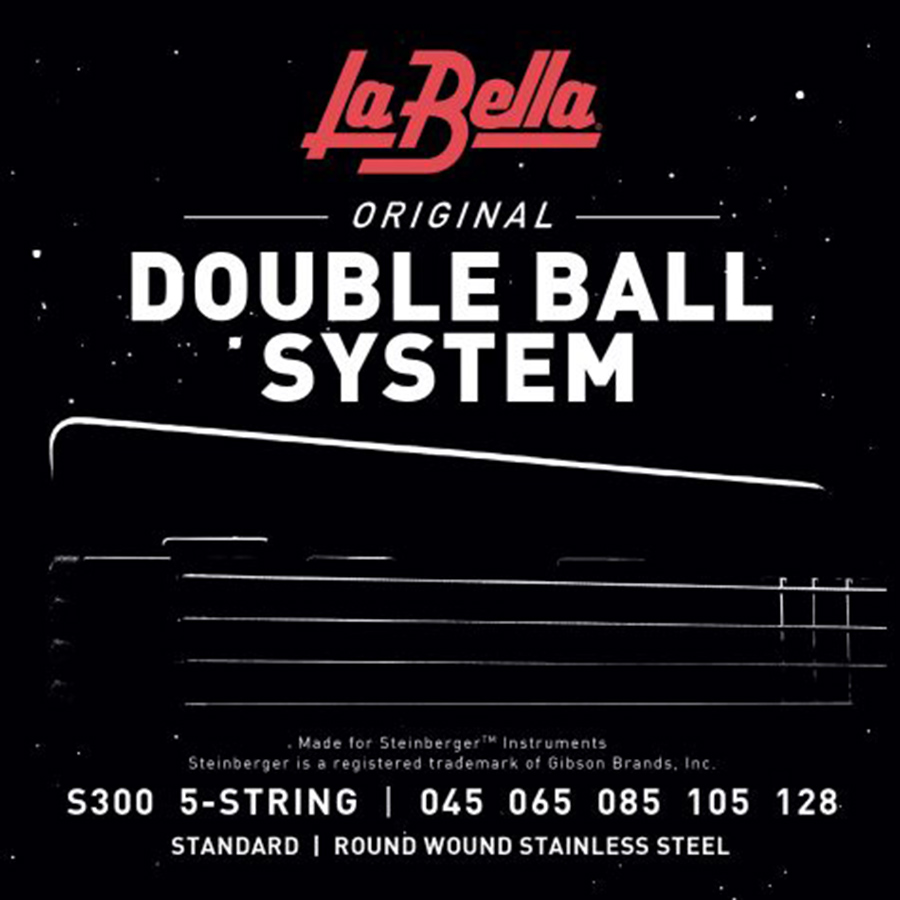 Струны для бас-гитары La Bella S300 Double Ball Steinberger Bass 5-Strings 45/128