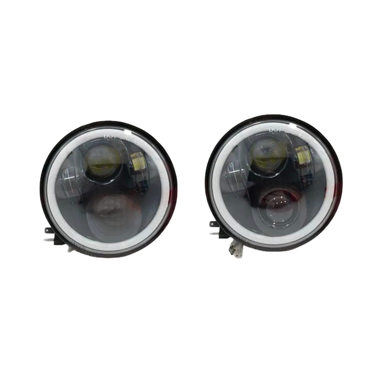 Cветодиоднные LED фары OEM круглые ВАЗ 2103 2106 BMW E30 E34 5.75 дюймов 2 шт (L2106-5.75D)
