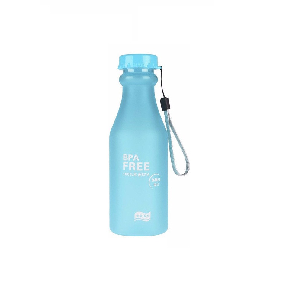 Пляшка для води BPA Free 550 мл матова Блакитна (715814326V)