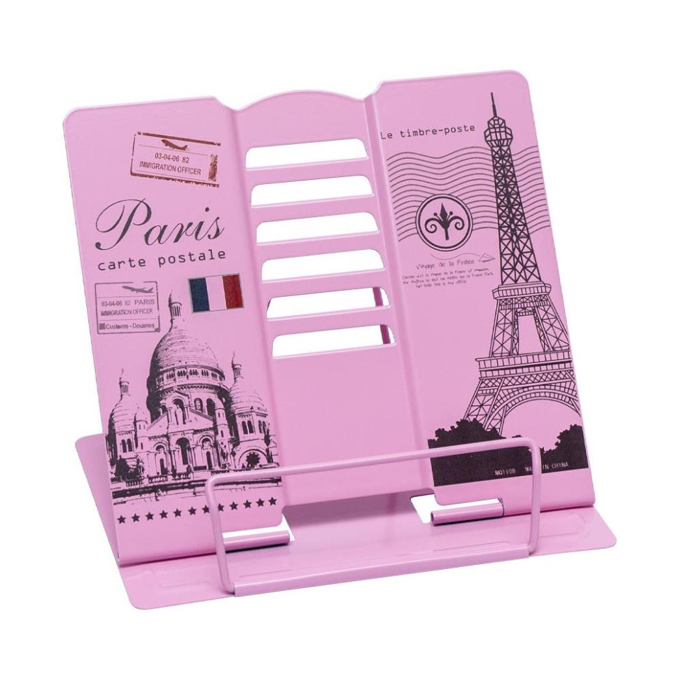 Подставка для книг "Paris" Bambi 1108SP металлическая Розовый
