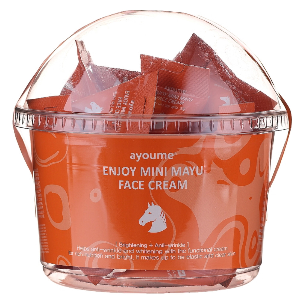 Набір кремів для обличчя з кінською олією Ayoume Enjoy Mini Mayu Face Cream 3 г*30 шт (8809534253263)