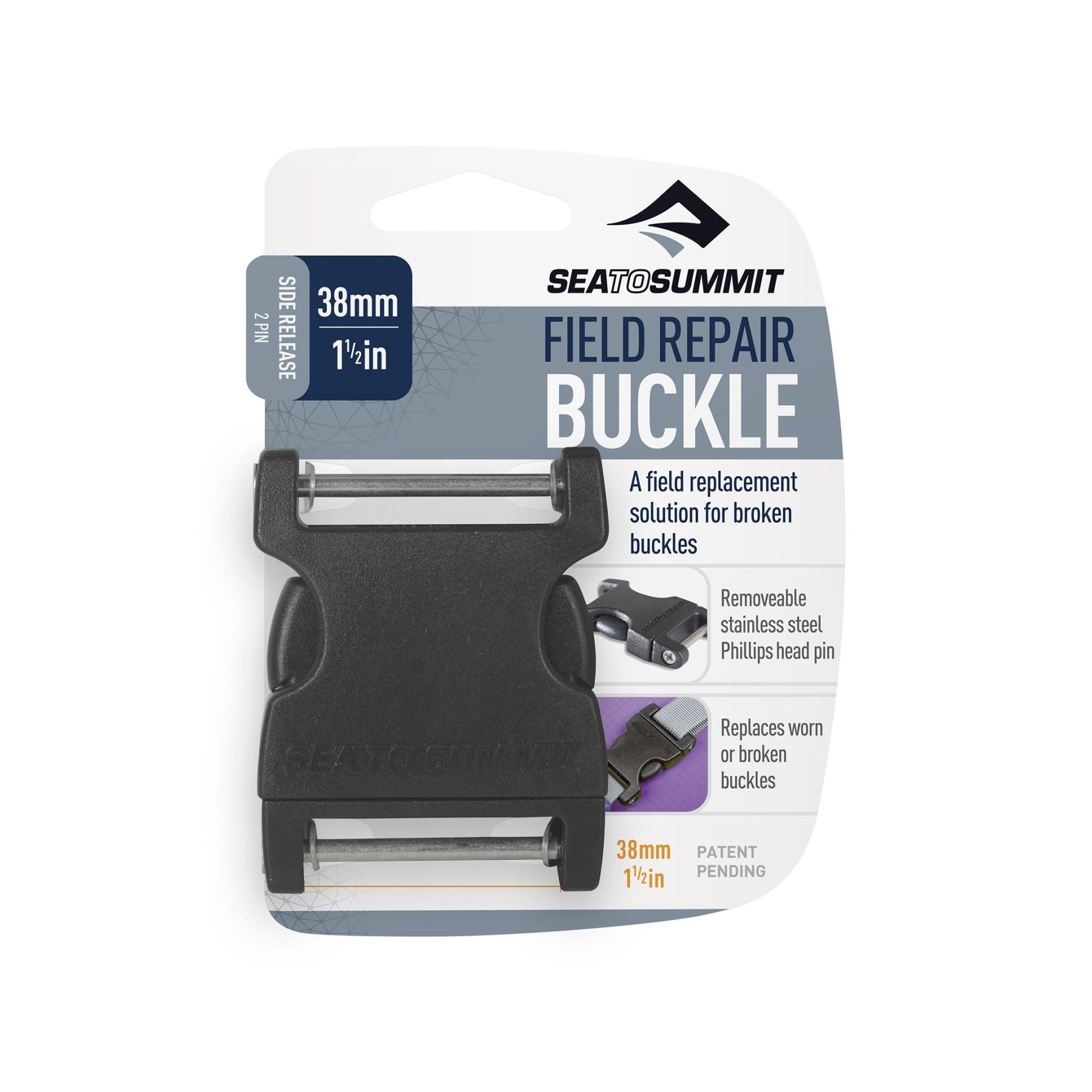 Пряжка Sea To Summit Buckle Side Release 2 PIN (38 mm) (1033-STS AFRB38SRPP)