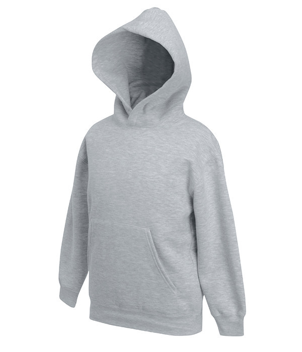 Худи Fruit of the Loom Cl hooded sweat kids Серо-Лиловый 116 см (062043094116)