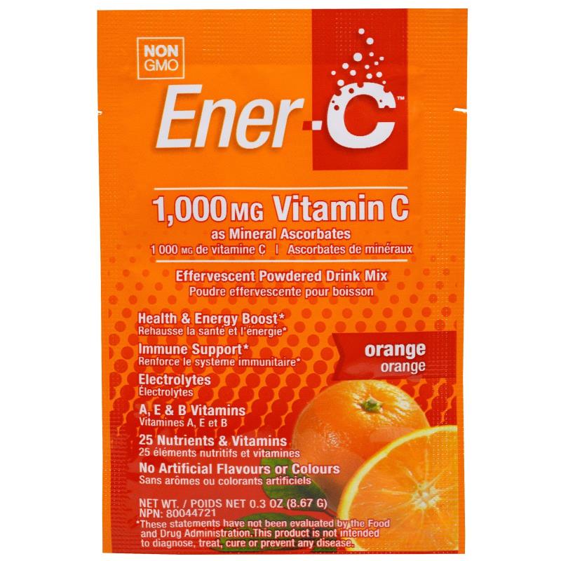 Вітамінний напій для підвищення імунітету Vitamin C Ener-C Смак Апельсина 1 пакетик