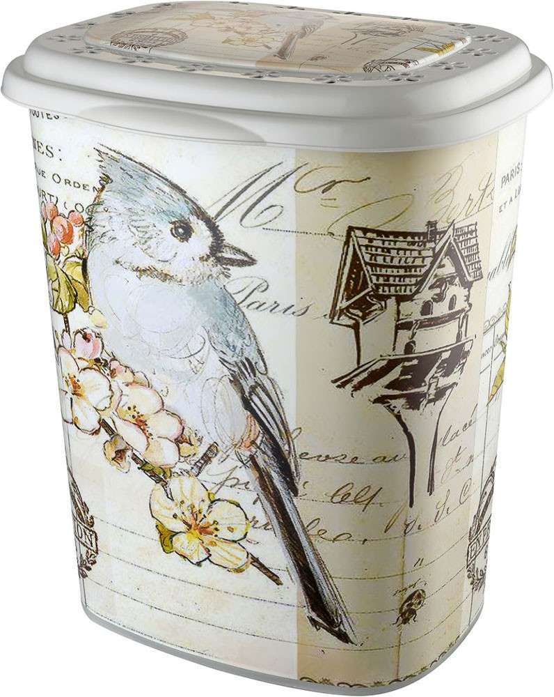 Кошик для білизни Elif Plastik Птахи (OZ-PO-339-18ma)