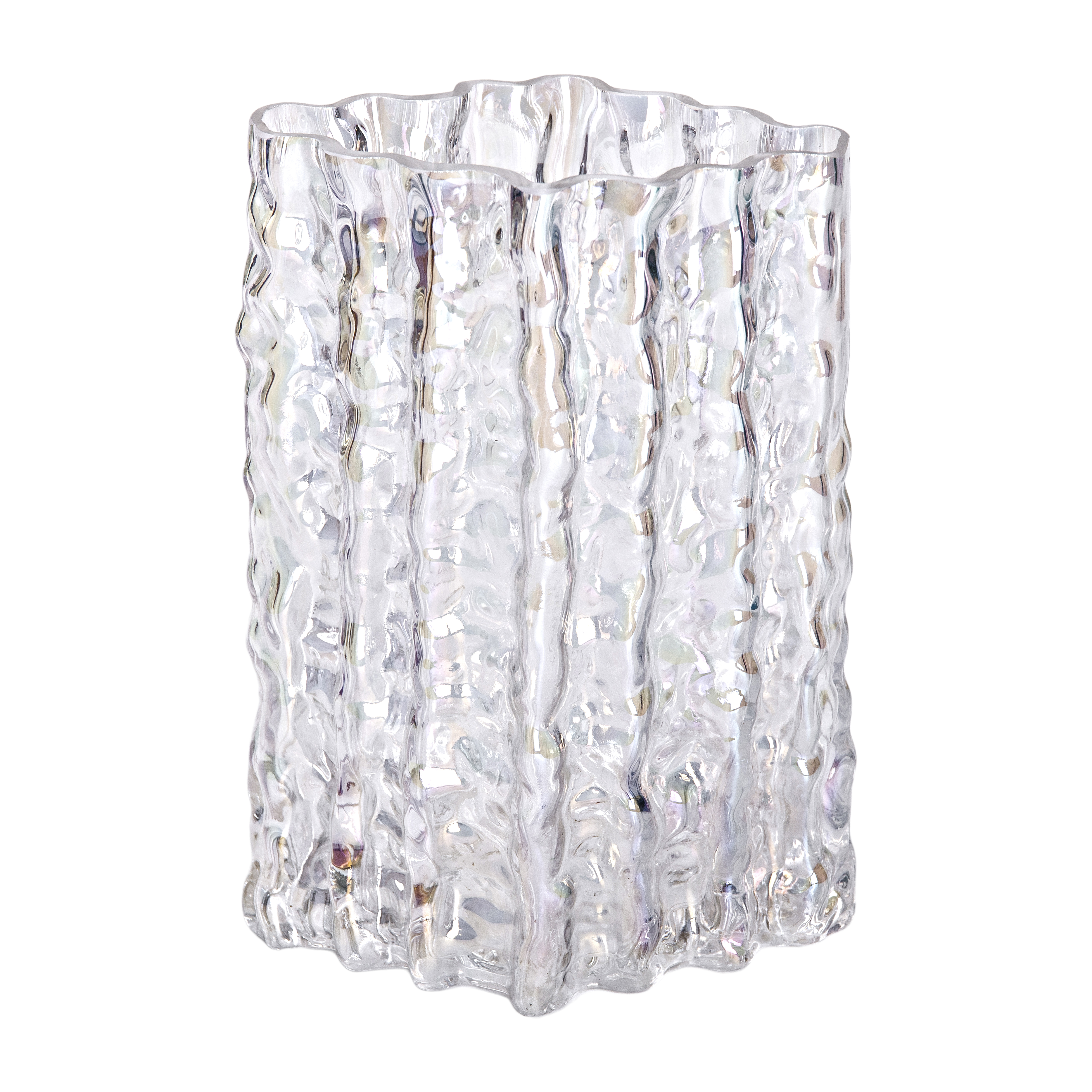 Ваза для цветов стеклянная YIWU Crystal 20.5 см Rainbow (HP-1728)