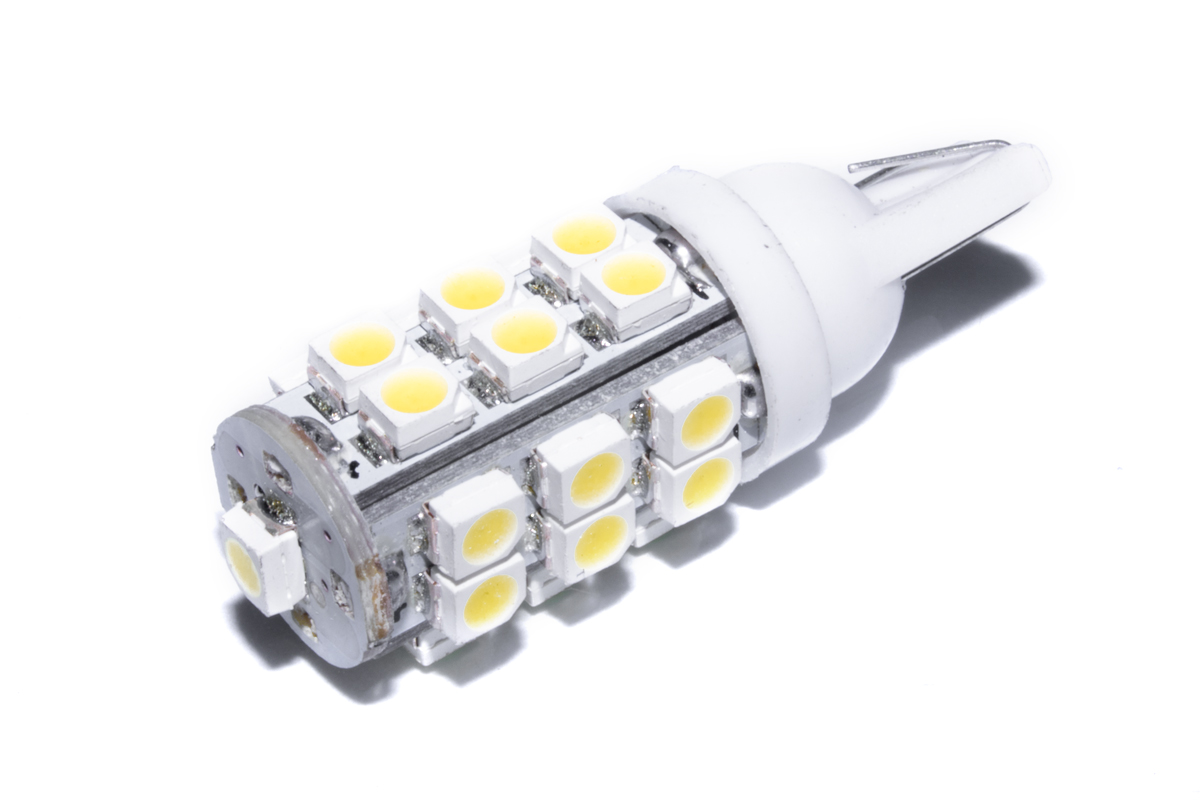 Светодиодная лампа AllLight T10 25 диодов 3528 W2,1x9,5d 12V WHITE