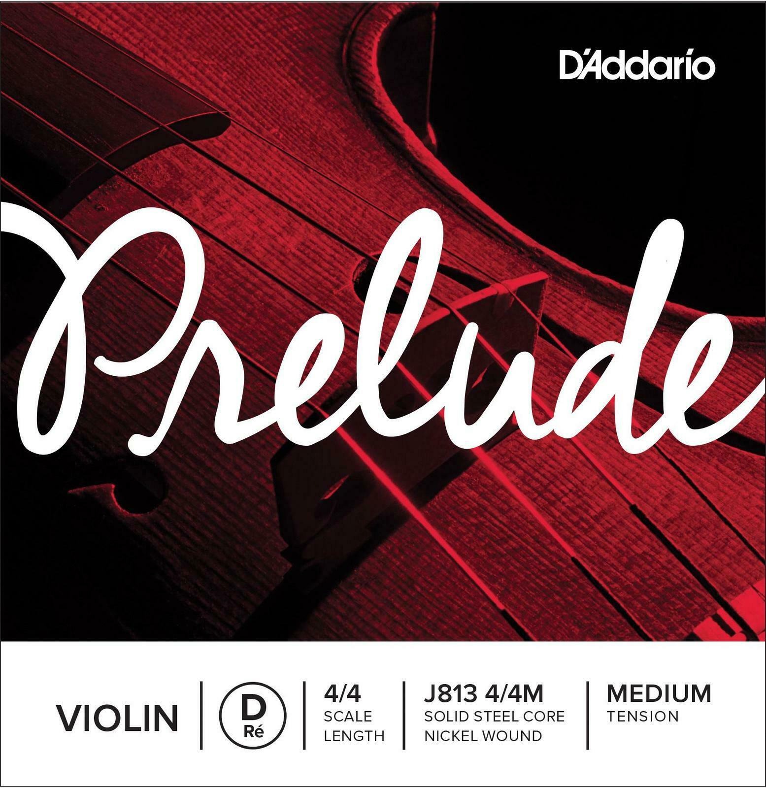 Струна D'Addario J813 4/4M Prelude Violin D String Medium Tension