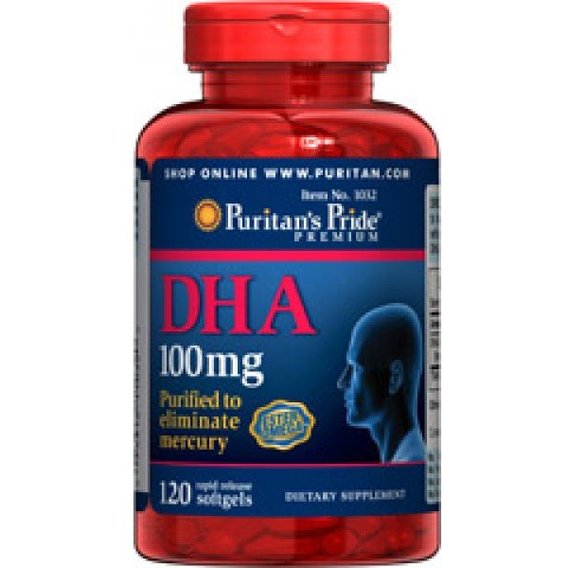 Омега 3 Puritan's Pride DHA 100 mg 120 Softgels