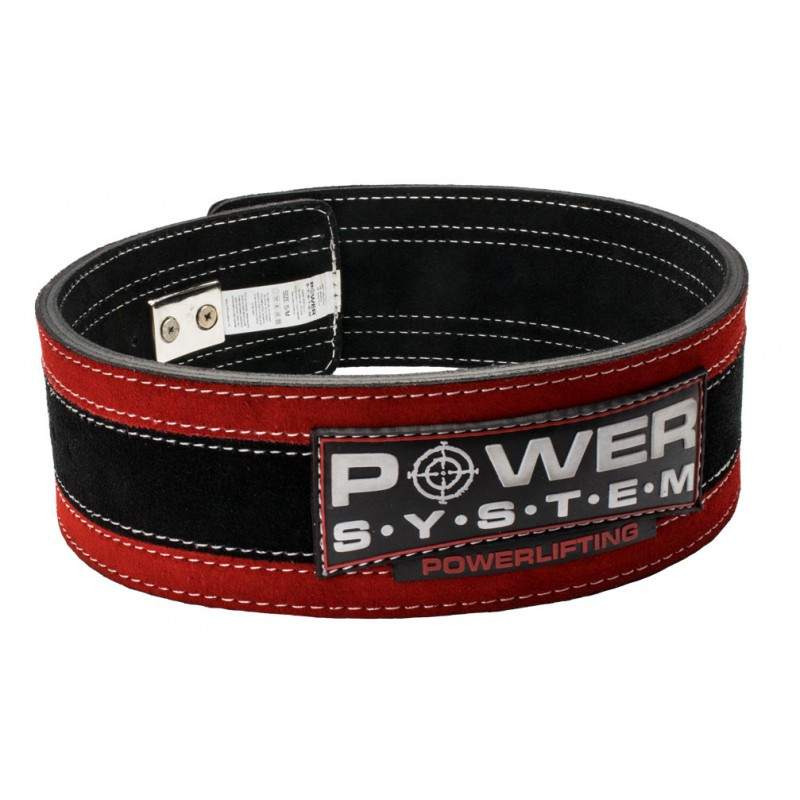 Пояс для важкої атлетики Power System Stronglift PS-3840 Red (PS_3840_Black/Red)