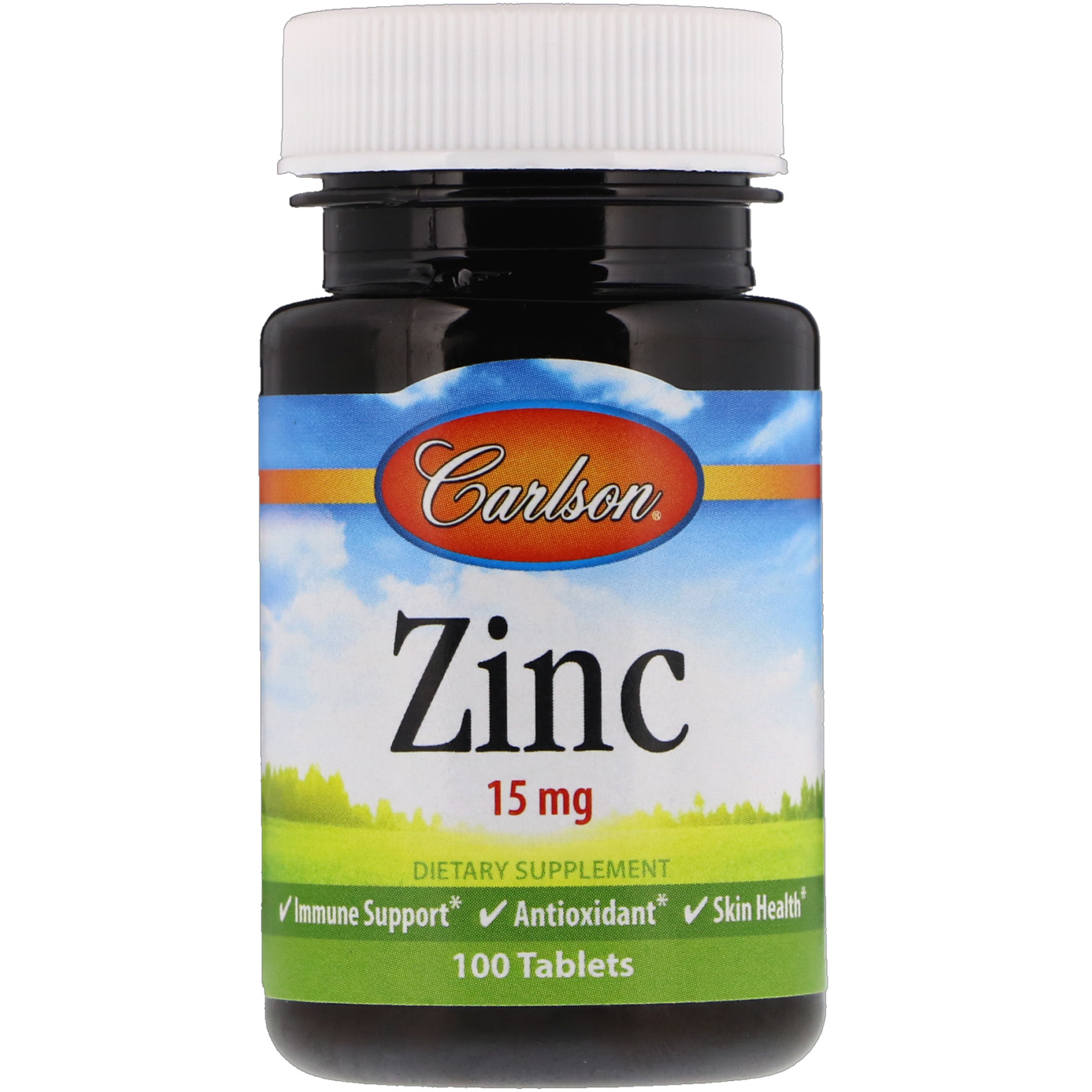 Цинк, Carlson Labs, 15 мг, 100 таблеток (31832)