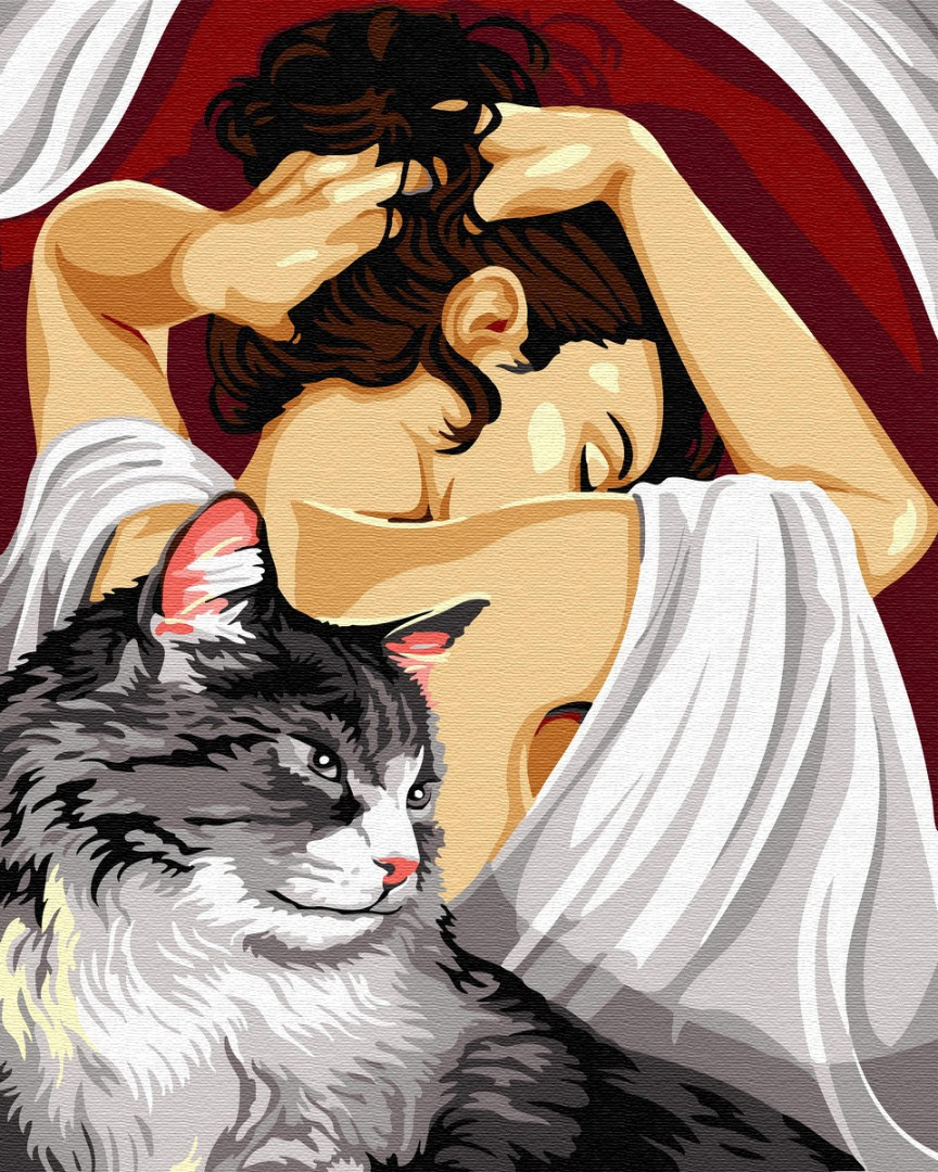 Картина по номерам BrushMe "Кошки как люди" 40х50см GX31198