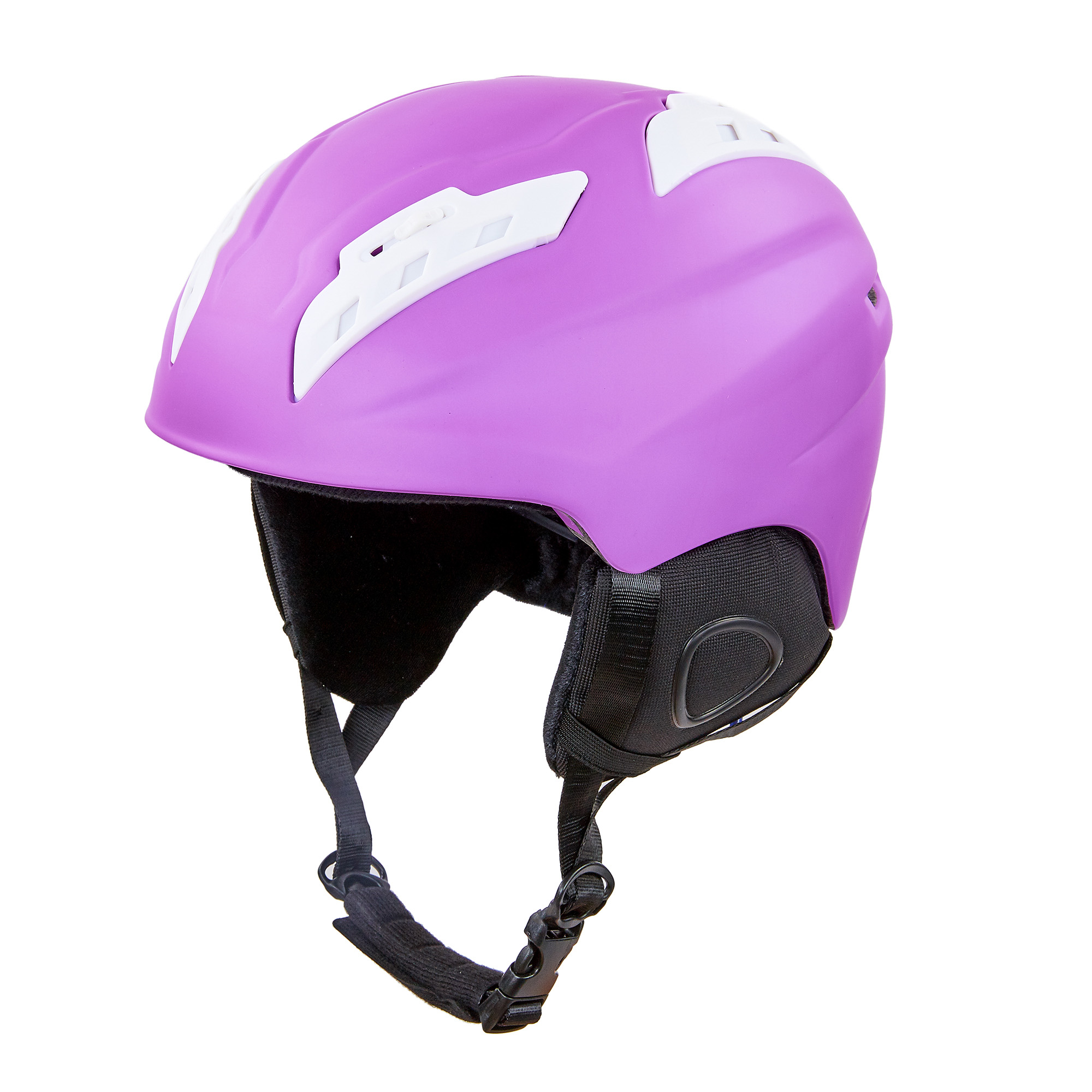 Шлем горнолыжный с механизмом регулировки MOON MS-96 p-p М-55-58 Фиолетовый-белый (AN0301)